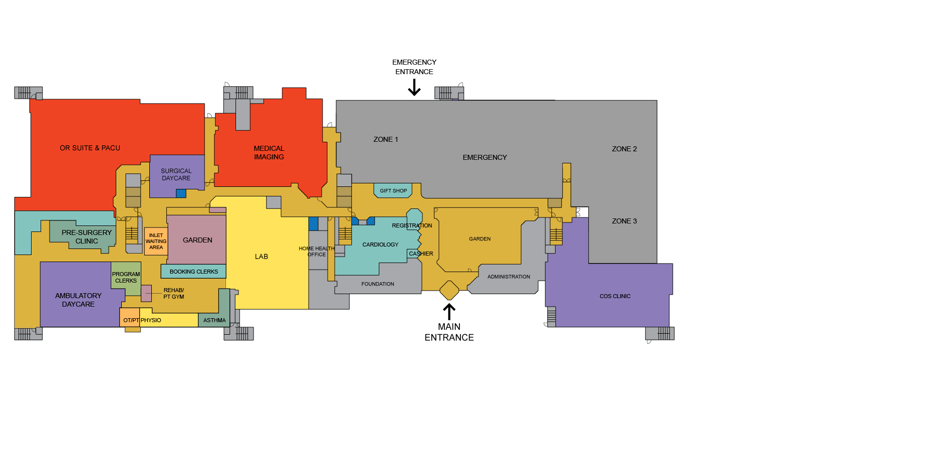 Eagle Ridge Hospital Interactive Map
